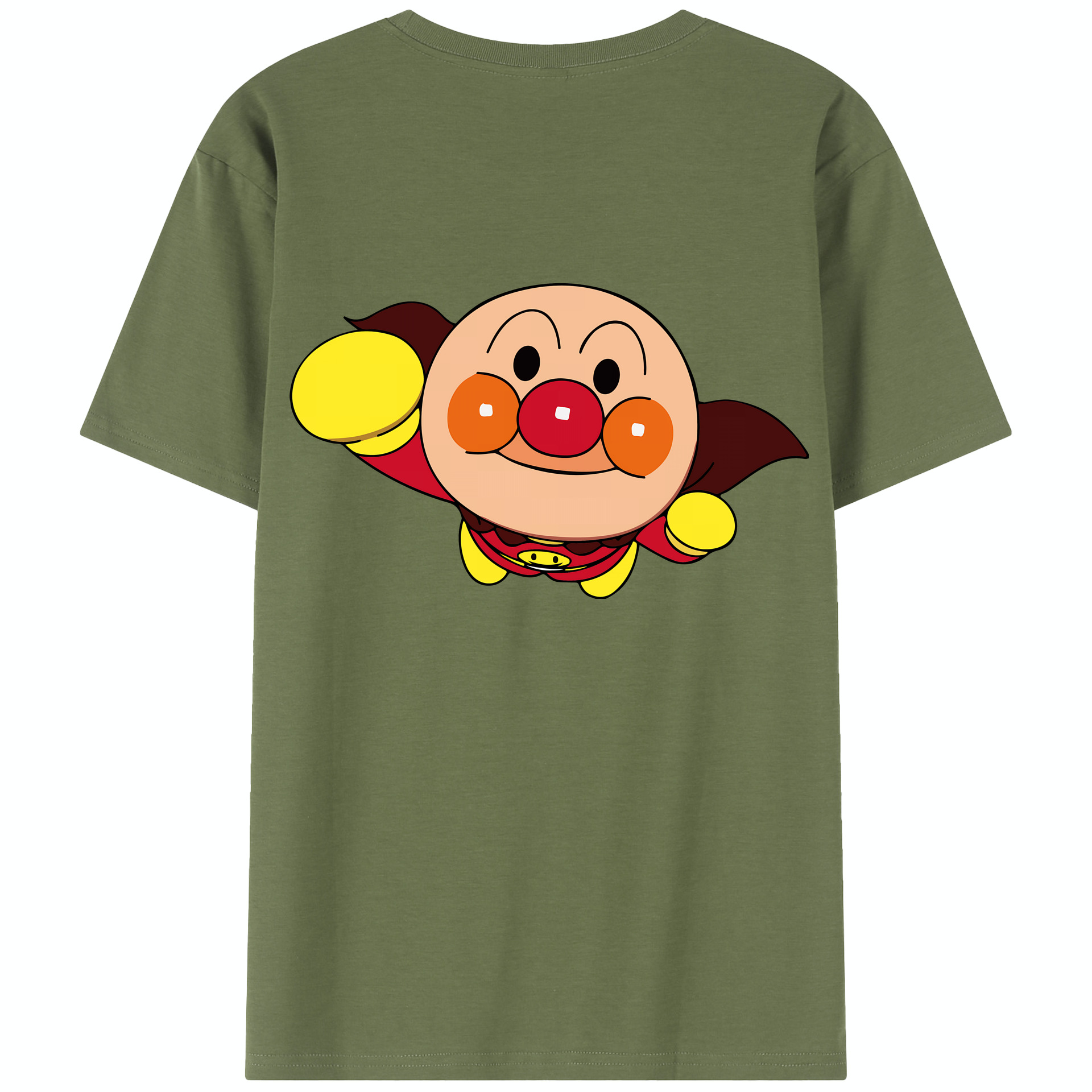 （画像用） アンパンマン Anpanman 綿100％半袖Tシャツ（背面プリント）